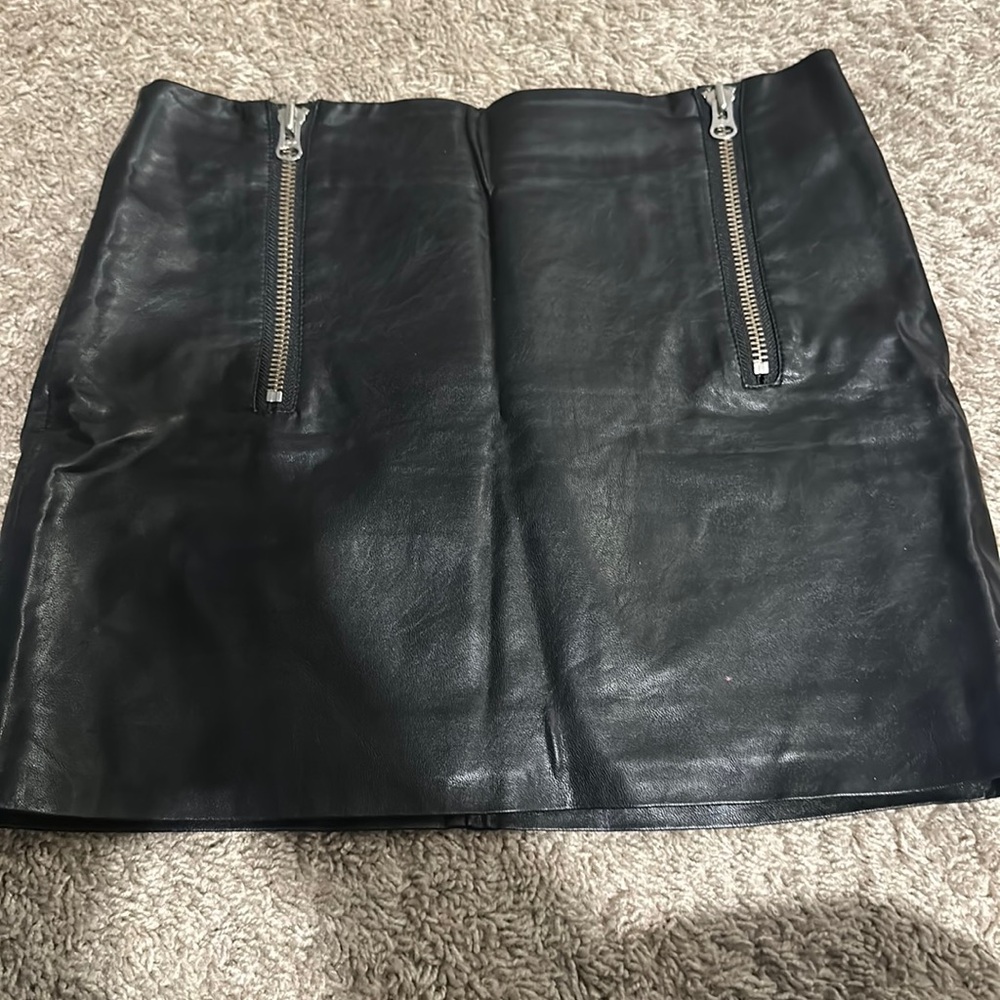 Nasty Gal leather mini skirt